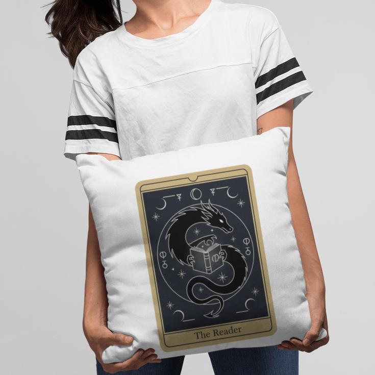 The Reader Tarot Card Mystic Dragon Book Magic Pillowcase