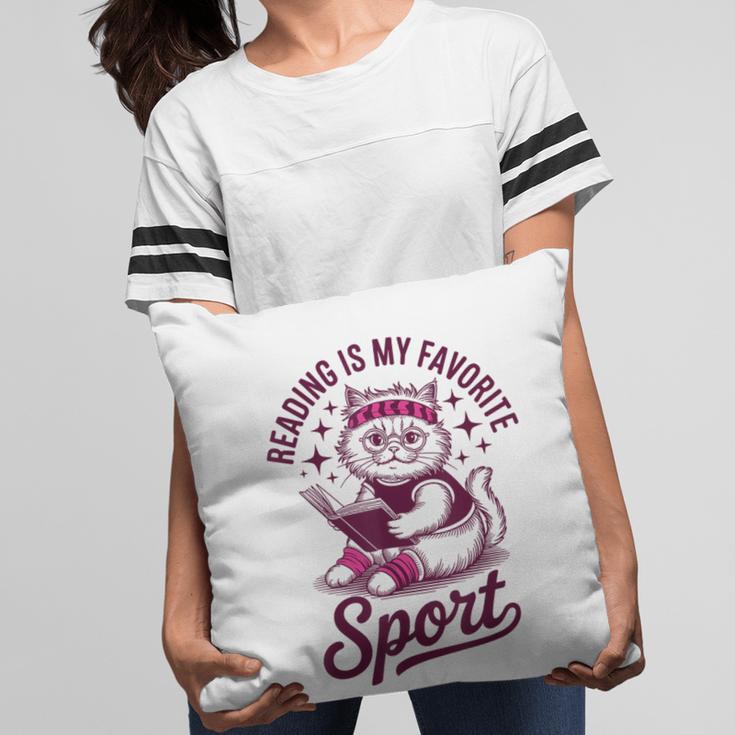 Reading Is My Favorite Sport Cat And Book Lover Women Pillowcase Reading Is My Favorite Sport Cat And Book Lover Women Pillowcase