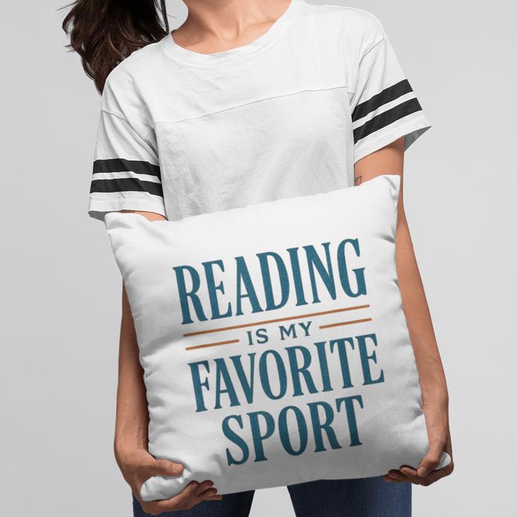 Reading Is My Favorite Sport Literary Book Lover Typography Pillowcase Reading Is My Favorite Sport Literary Book Lover Typography Pillowcase