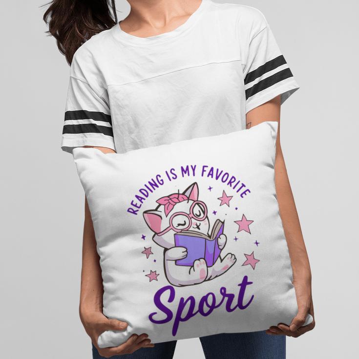 Reading Is My Favorite Sport Saying Quote Book Lovers Pillowcase