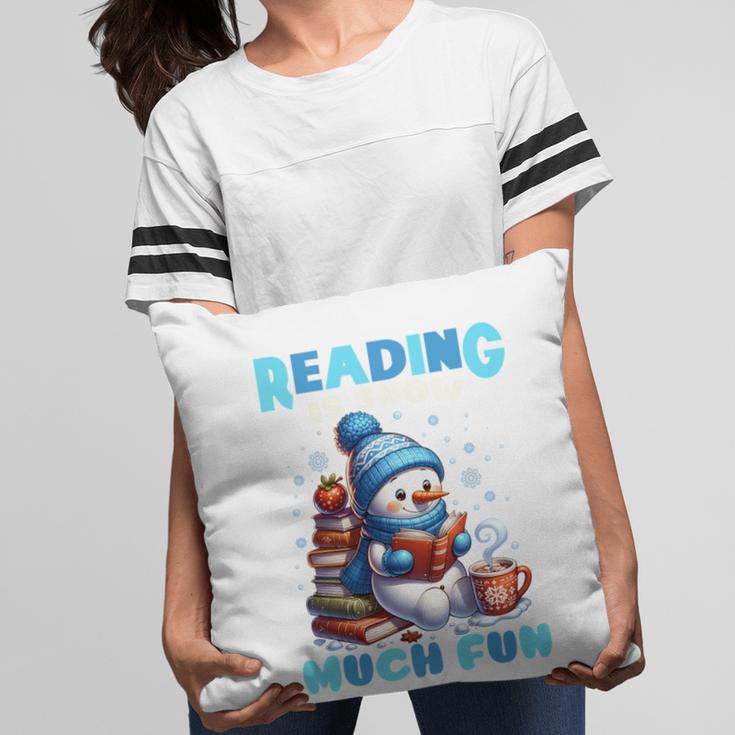 Reading Is Snow Much Fun Christmas Xmas Book Reading Pillowcase Reading Is Snow Much Fun Christmas Xmas Book Reading Pillowcase