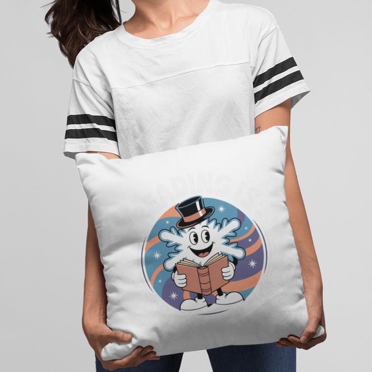 Reading Is Snow Much Fun Snowflake Top Hat Book Fan Winter Pillowcase Reading Is Snow Much Fun Snowflake Top Hat Book Fan Winter Pillowcase