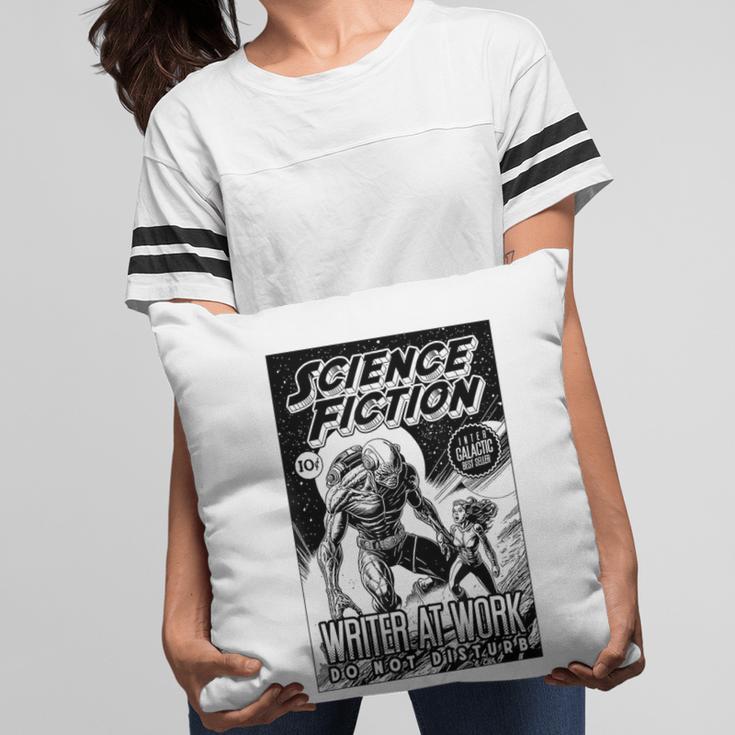 Science Fiction Writer At Work Vintage Book Cover Pillowcase Science Fiction Writer At Work Vintage Book Cover Pillowcase