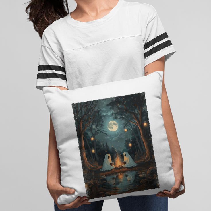 Vintage Ghost Book Reading Camping Gothic Halloween Teachers Pillowcase