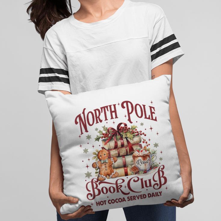 Vintage Retro North Pole Book Club Hot Cocoa Pillowcase Vintage Retro North Pole Book Club Hot Cocoa Pillowcase