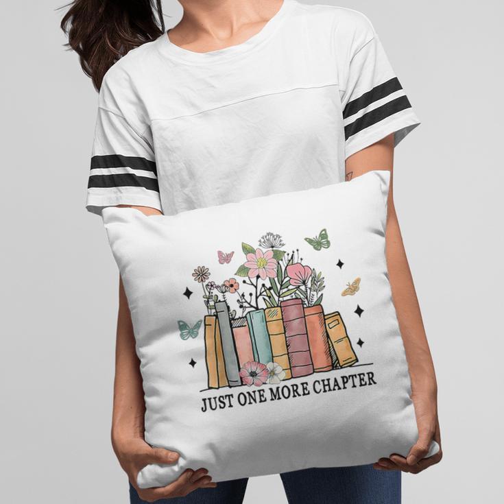 Wildflower Floral Book Just One More Chapter Pillowcase