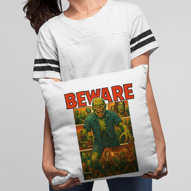 Zombie Tee Horror Movie Poster Vintage Comic Book Graphic Premium Pillowcase Zombie Tee Horror Movie Poster Vintage Comic Book Graphic Premium Pillowcase