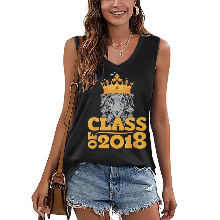 2018 Graduation Class Of 2018 King T Shirt Women's V-Neck Tank Top