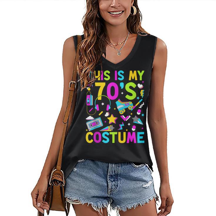 This Is My 70's Costume Nostalgia Mixtape Era 1970s Party Women's V-Neck Tank Top