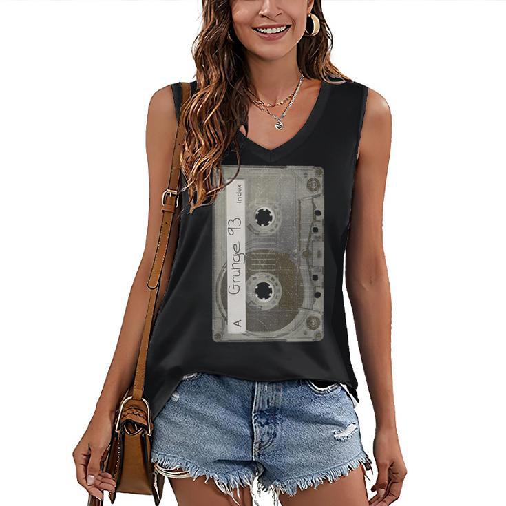 90s MUSIC NOSTALGIA GRAPHIC Women's V-Neck Tank Top