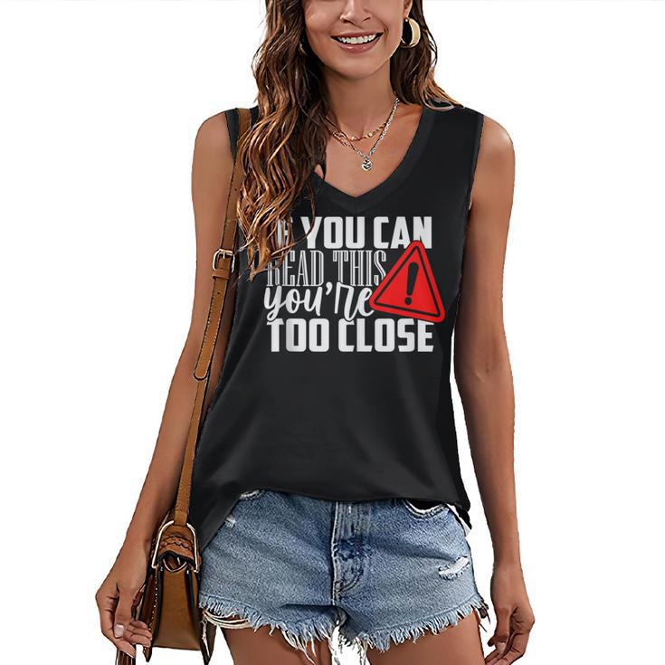 Antisocial Keep Away Sarcastic Bad Attitude Introvert Women's V-Neck Tank Top