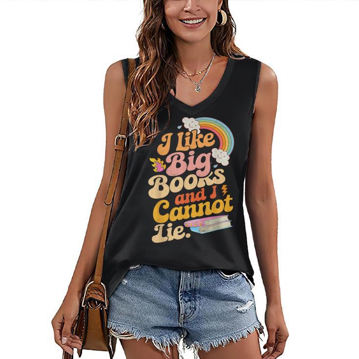 Books Reading Lover Bookworm Nerd Librarian Book Reader Women's V-Neck Tank Top