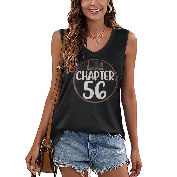 Chapter 56 Birthday Shirt For Women Book Lovers Love To Read Women's V-Neck Tank Top