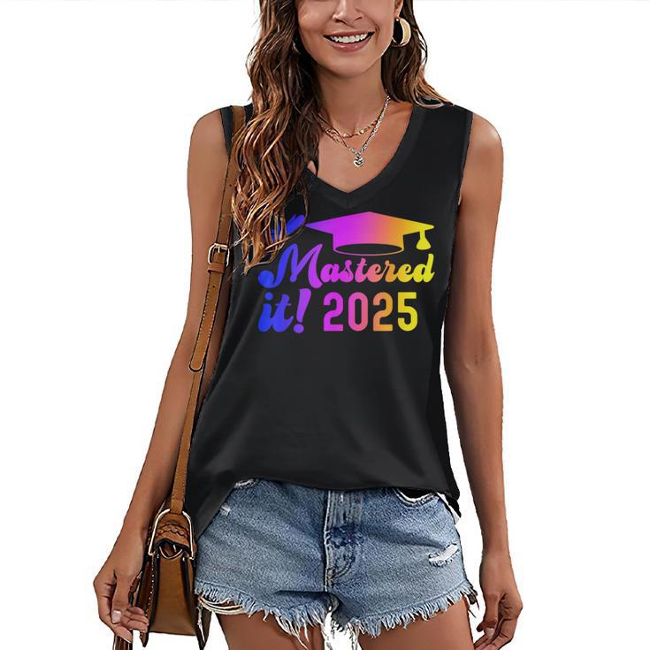 Class Of 2025 Mastered It College Masters Degree Graduation Women's V-Neck Tank Top