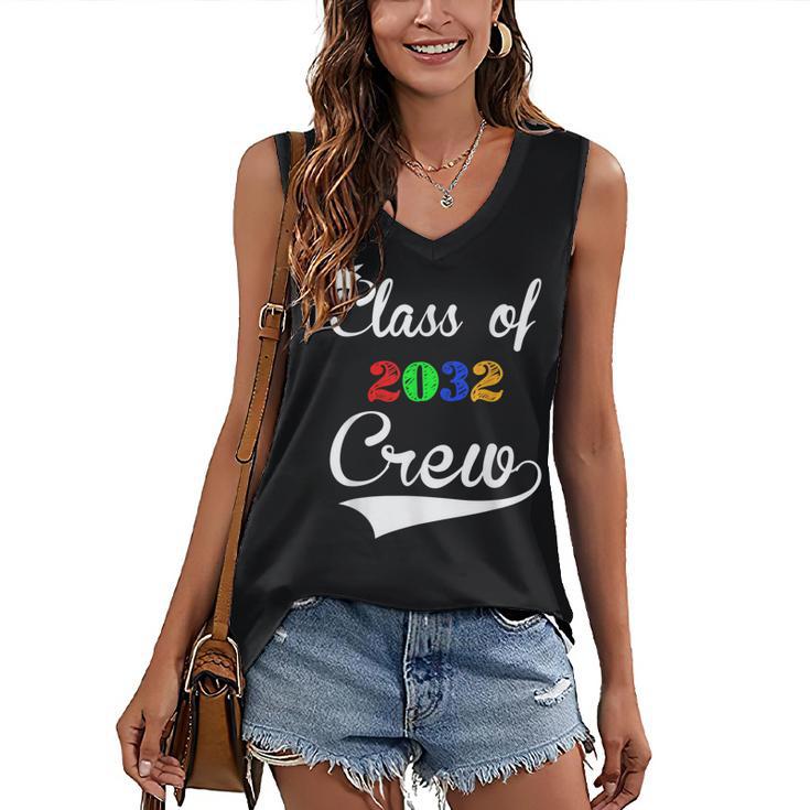 Class Of 2032 Kindergarten Back To School Graduation Women's V-Neck Tank Top