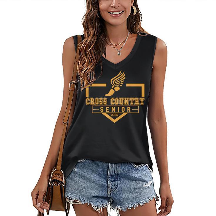 Cross Country Senior Night XC Senior 2026 Graduation 19 Women's V-Neck Tank Top