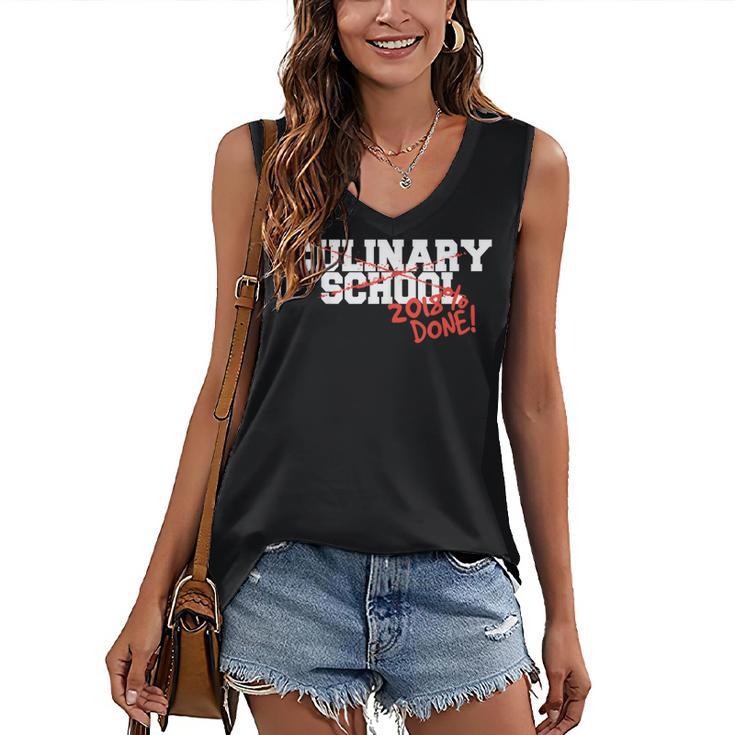 Culinary School Graduation Class Of 2018 Women's V-Neck Tank Top
