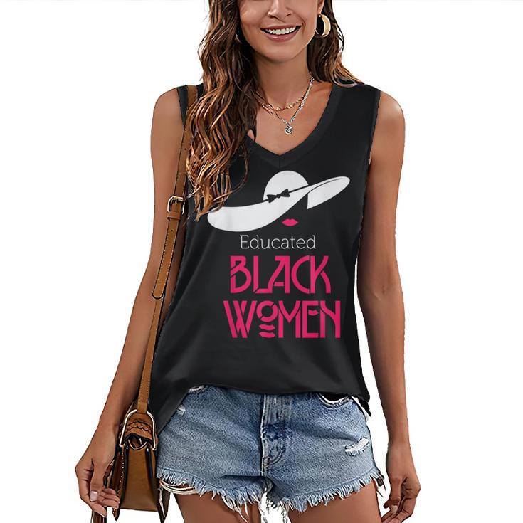 Educated Women Graduation Shirt Women's V-Neck Tank Top