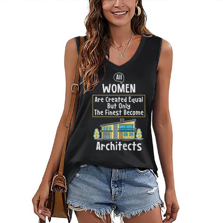 The Finest Architect For Graduation Women Women's V-Neck Tank Top
