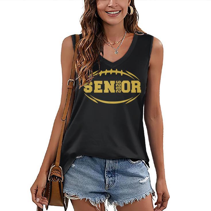 Football Proud Senior 2026 Graduation Year Women's V-Neck Tank Top
