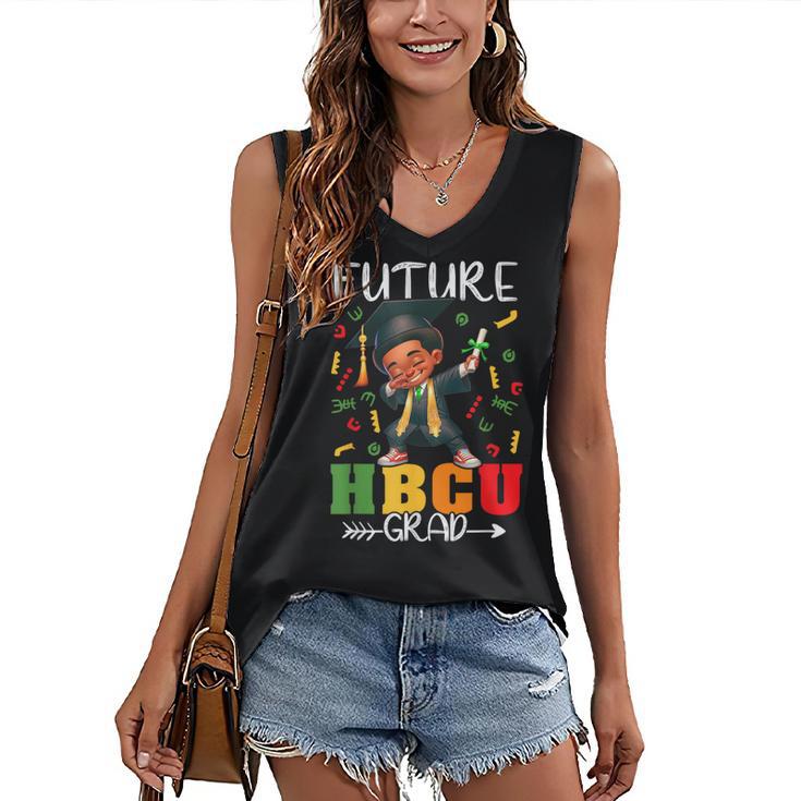 Future HBCU Grad History Boy Graduation HBCU Kids Women's V-Neck Tank Top