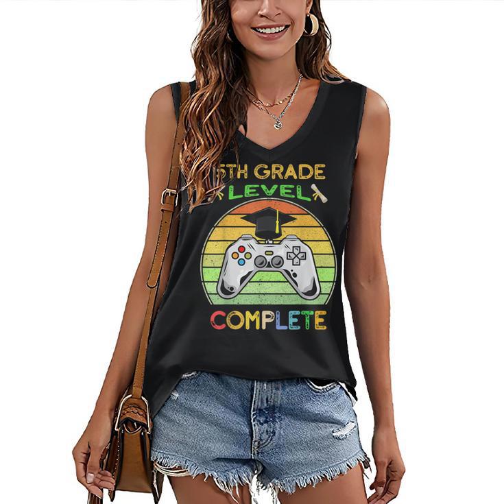 Graduation 5th Grade Level Complete Gamer Class 2021 Gaming Women's V-Neck Tank Top