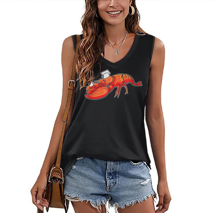 Graduation Bachelor Master Doctor PhD Study School Lobster Women's V-Neck Tank Top