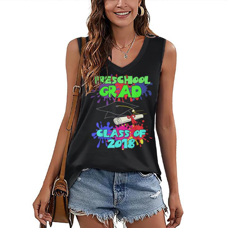Graduation Class 2018 Cap Gown Shirt Preschool Graduate Women's V-Neck Tank Top