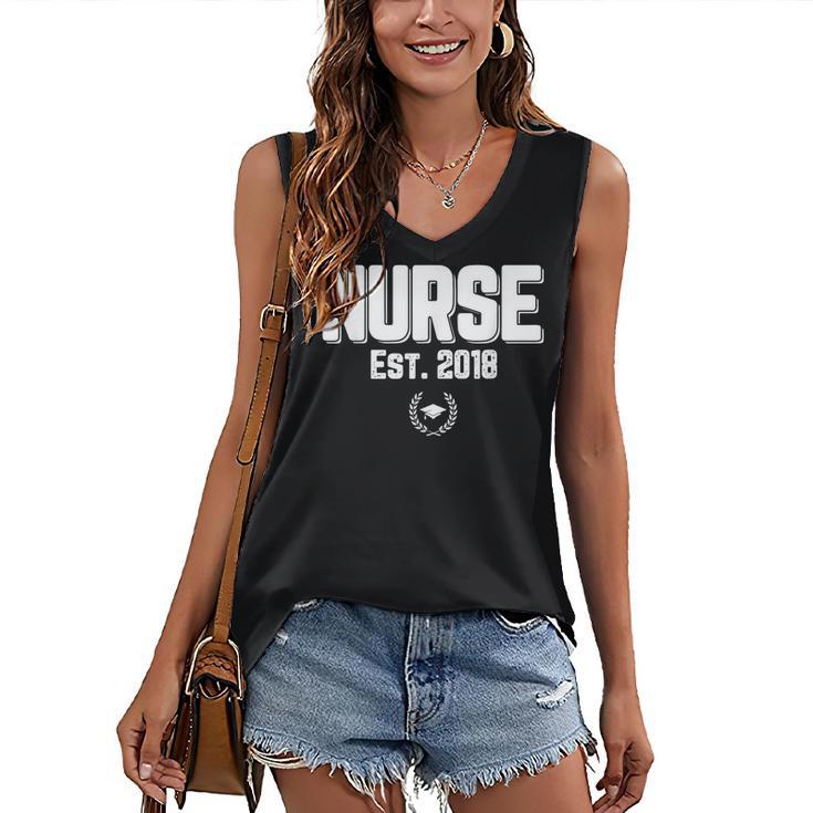 Graduation For Nurse Practitioners 2018 Nursing School Women's V-Neck Tank Top