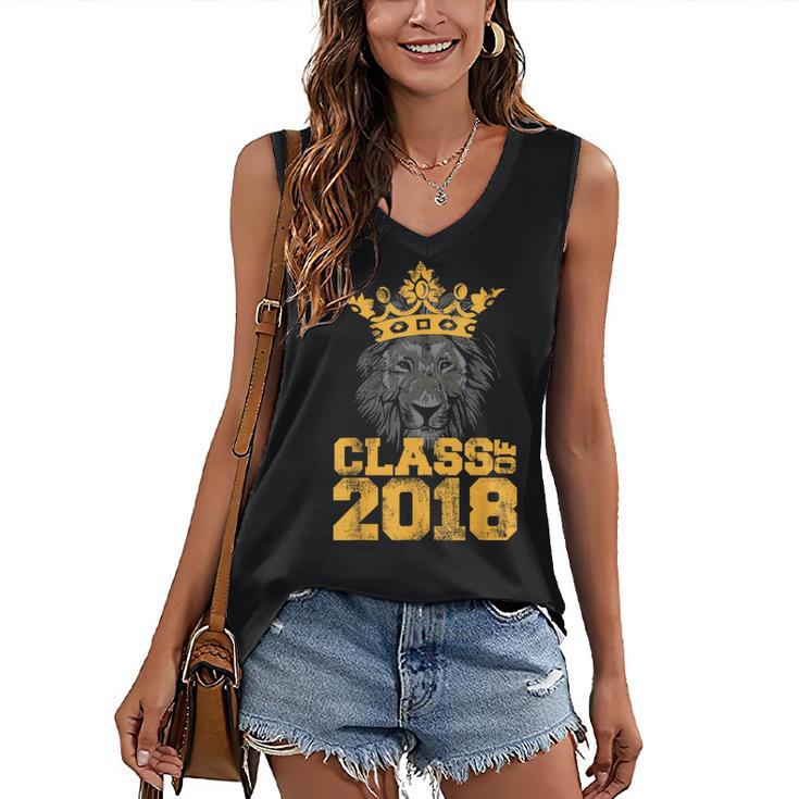 High School King Graduation Shirt Class Of 2018 Seniors Women's V-Neck Tank Top
