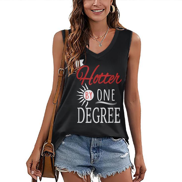 Hotter By One DEGREE Graduation Shirt For Her Him 2018 Women's V-Neck Tank Top