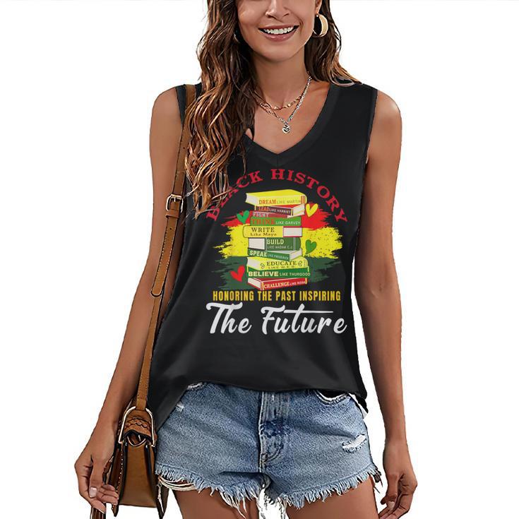 Inspired Book History Leaders Celebrate History Month Women's V-Neck Tank Top