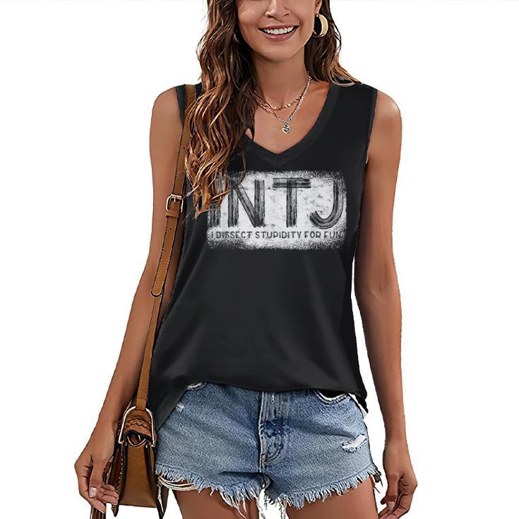 INTJ Personality Type Introvert INTJ Women's V-Neck Tank Top