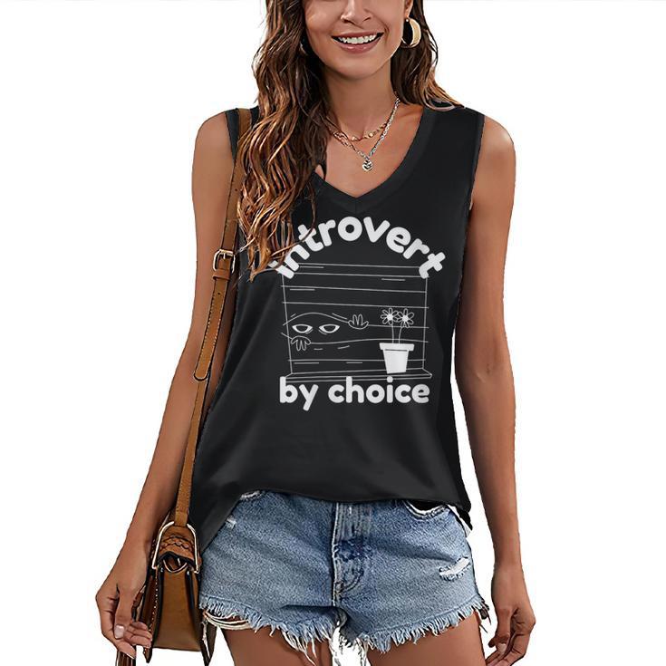 Introvert By Choice Women's V-Neck Tank Top