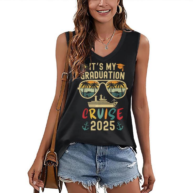It's My Graduation Cruise 2025 Summer Cruise Seniors Trip Women's V-Neck Tank Top