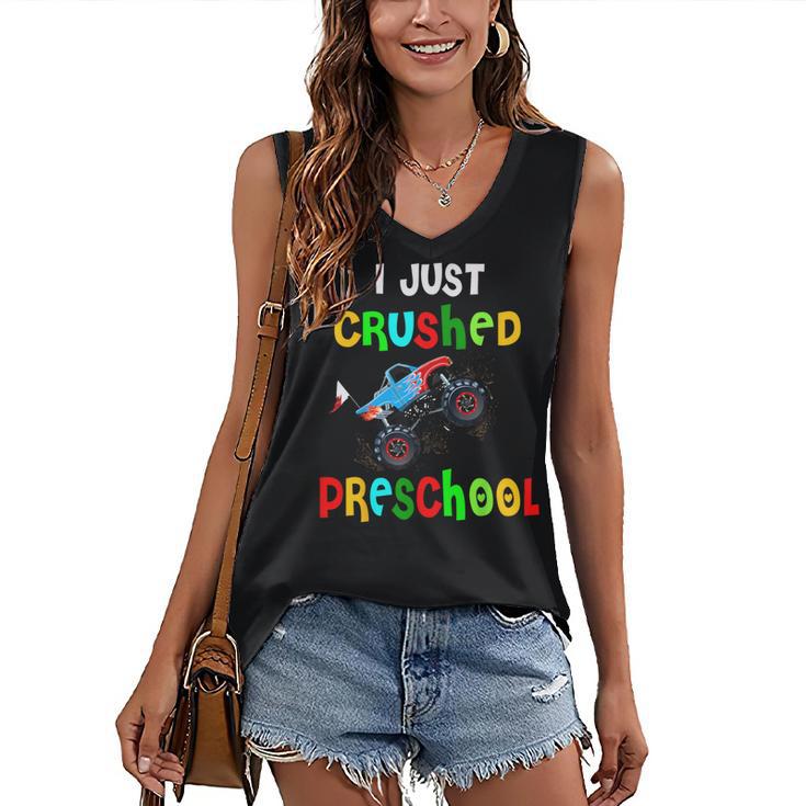I Just Crushed Preschool Monster Graduation Women's V-Neck Tank Top