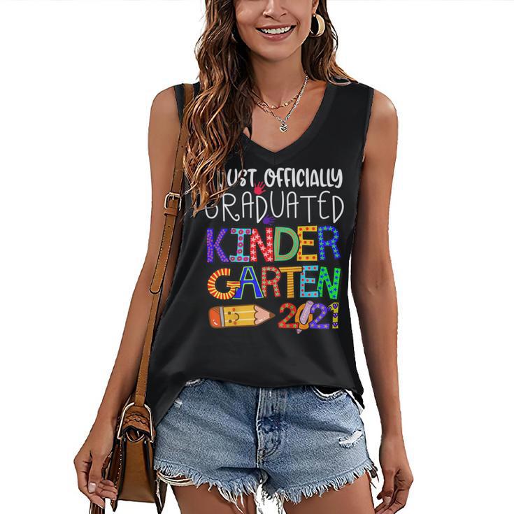 Kids Kindergarten Graduation Class Of 2021 Shirt I Just Graduated Women's V-Neck Tank Top