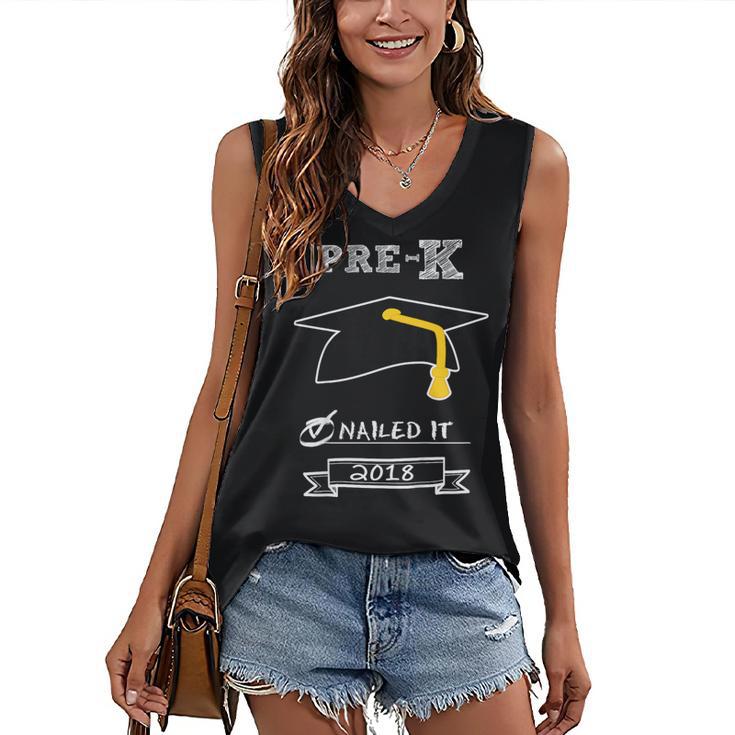 Kids Pre-K School Graduation Nailed It 2018 TShirt Boy Girl Women's V-Neck Tank Top