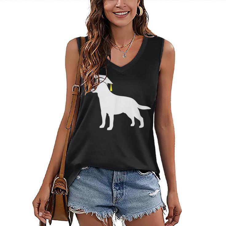 Labrador Retriever Graduation Dog Graduate For Men Women Kids Women's V-Neck Tank Top