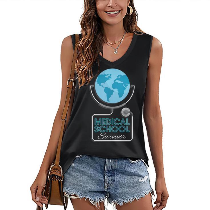 Medical School Survivor Med Graduation Women's V-Neck Tank Top