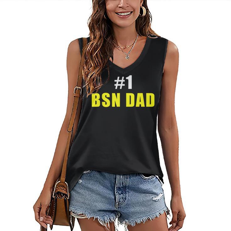 Nurse BSN Student Graduate Dad Nursing Graduation Women's V-Neck Tank Top