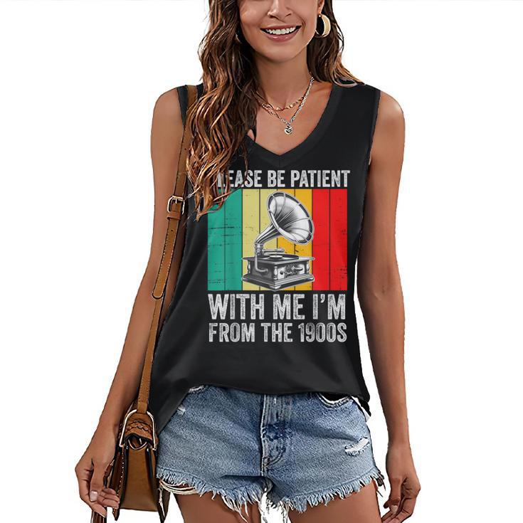 Be Patient With Me I'm From The 1900s Women's V-Neck Tank Top