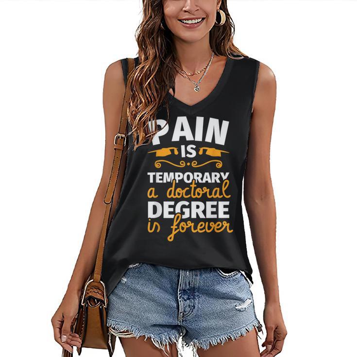 PhD Graduation PhD Graduate For Doctoral Grad Women's V-Neck Tank Top