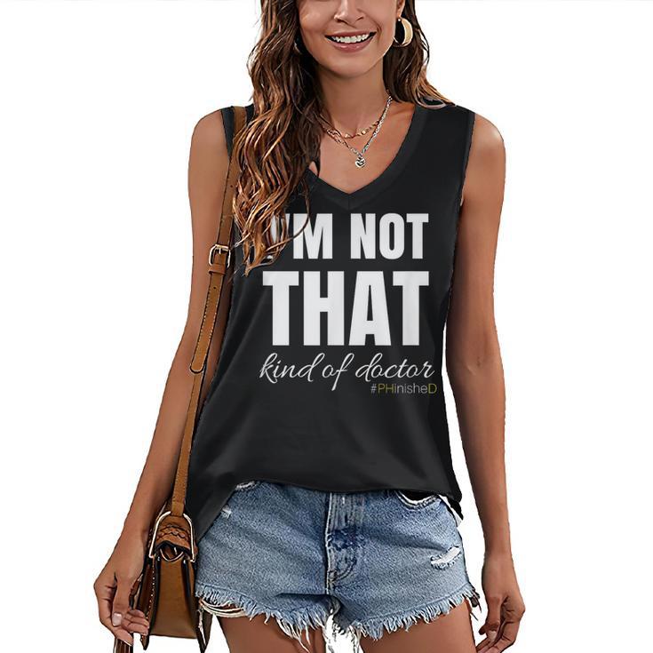 PhD Phinished 2018 PhD Graduation Tshirt Women's V-Neck Tank Top
