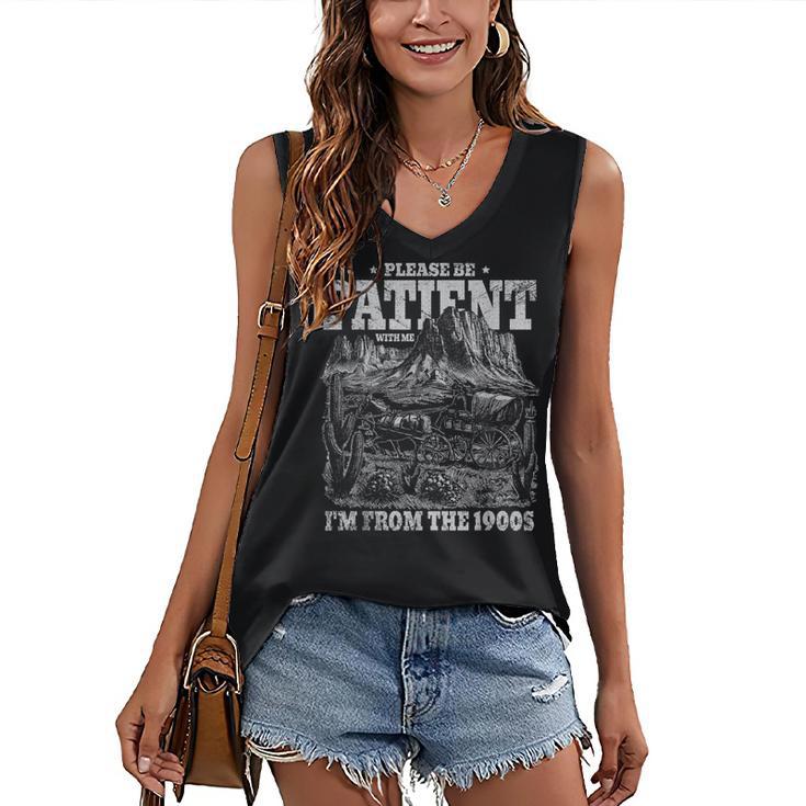 Please Be Patient With Me I'm From The 1900s Gen X Joke Women's V-Neck Tank Top