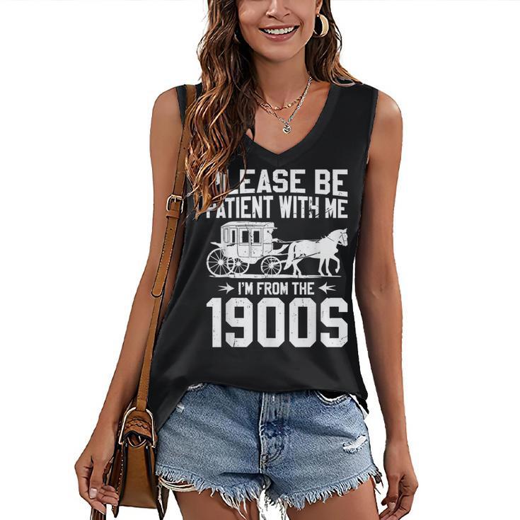 Please Be Patient I'm From The 1900s Over The Hill 90s Women's V-Neck Tank Top