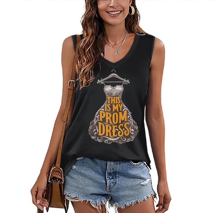 Prom Dress Prom Night Graduation Women's V-Neck Tank Top