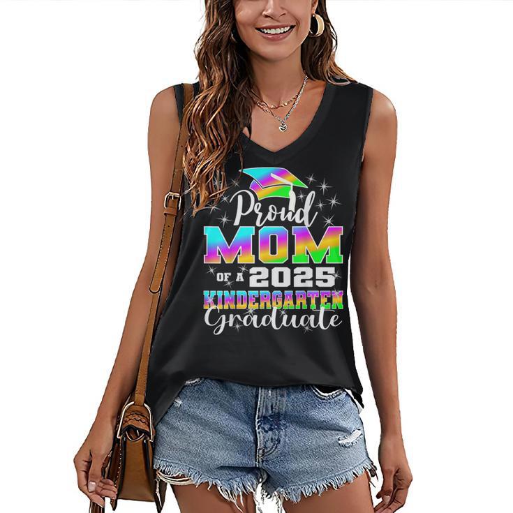 Proud Mom Of Kindergarten Graduate 2025 Graduation Mom Women's V-Neck Tank Top