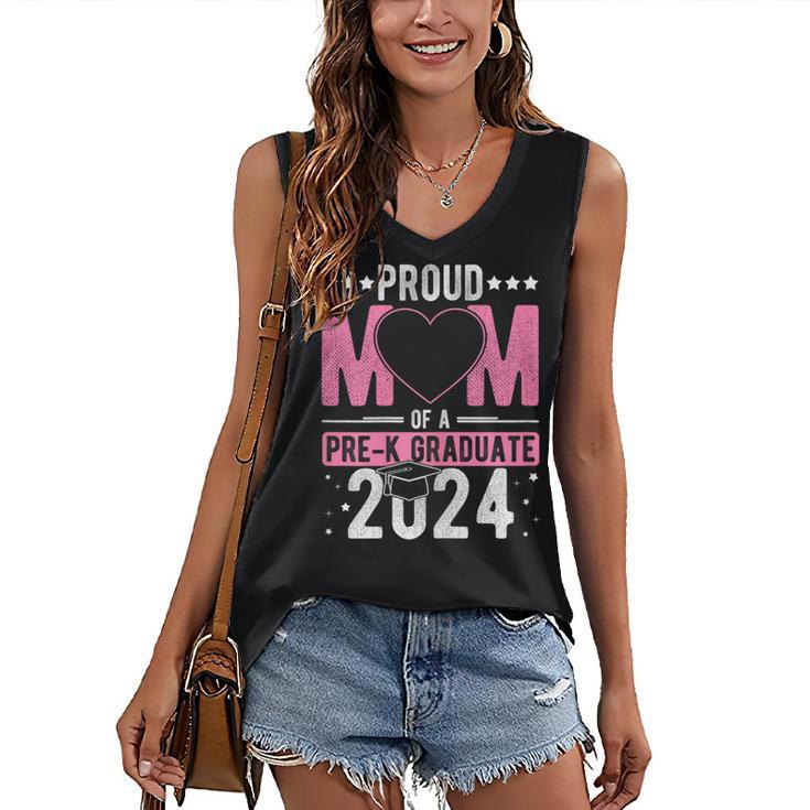 PROUD MUM OF A Pre-K GRAD 2024 Pre-K Graduation 2024 Mom Women's V-Neck Tank Top