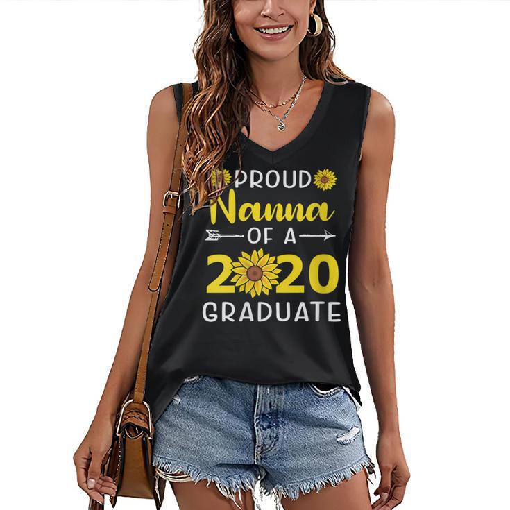 Proud Nanna Of 2020 Graduate Class Of 2020 Graduation Women's V-Neck Tank Top